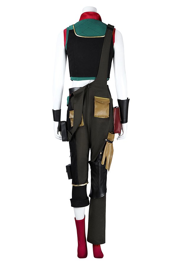 Arcane LOL Universe Jinx Cosplay Kostüm Tops Overall mit Shorts