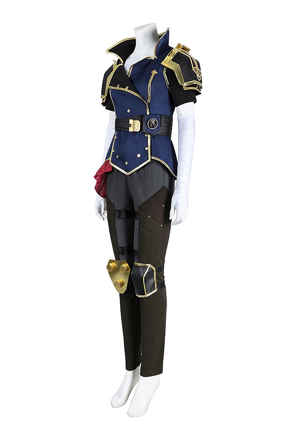 Arcane LOL Vi Cosplay Kostüm Jacke Hose mit Oberteil Gürtel Hut Arcane LOL Vi Cosplay Kostüm Jacke Hose mit Oberteil Gürtel Hut