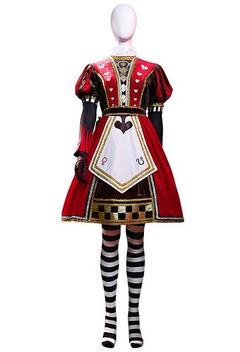 Alice: Madness Returns Alice Cosplay Costume Dress and Gloves with Socks and Bowknot