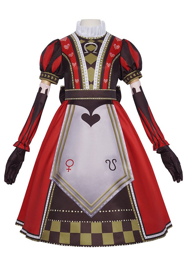 Robe avec tablier et pièce à clous de Alice Cosplay Robe avec tablier et pièce à clous de Alice Cosplay