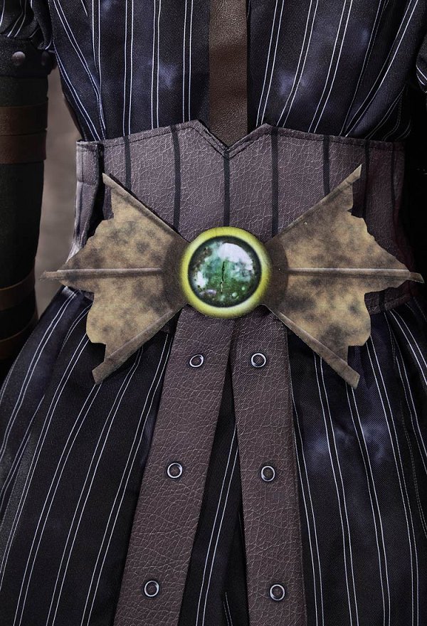Alice: Madness Returns Alice Halloween Cosplay Costume Dress Unifrom with Waistband and Knee High Socks