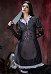 Alice: Madness Returns Alice Halloween Cosplay Robe Unifrom avec ceinture et chaussettes à hauteur des genoux