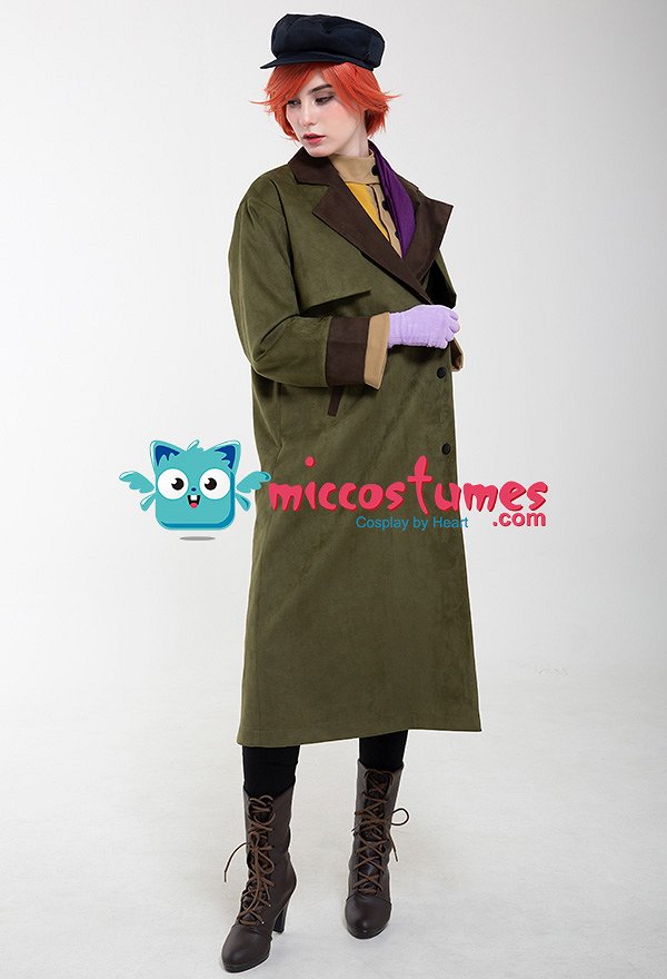 Princess Anastasia Romanov Anya Orphan Dress Gown Cosplay Costume with Hat and Scarf