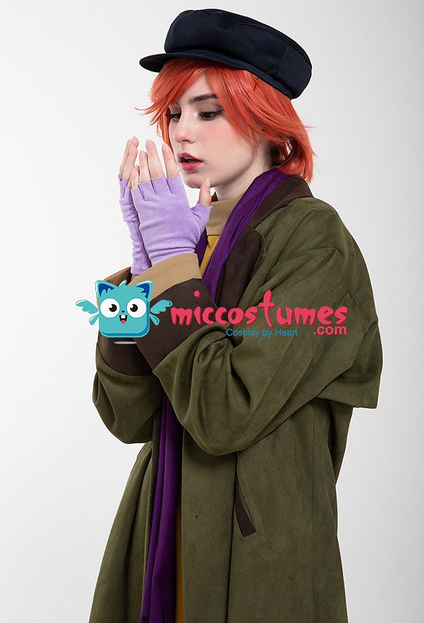 Princess Anastasia Romanov Anya Orphan Dress Gown Cosplay Costume with Hat and Scarf
