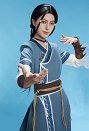 The Last Airbender Legend of Korra Katara Cosplay Costume Top and Pants with Necklace and Belt