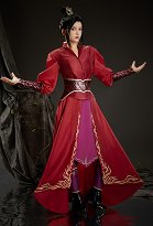 The Last Airbender/Legend of Korra Azula Cosplay Costume Top and Skirt with Waist Sash and Sleeves The Last Airbender/Legend of Korra Azula Cosplay Costume Top and Skirt with Waist Sash and Sleeves
