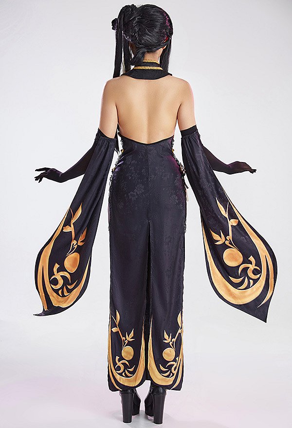 Azur Lane Chen Hai Cosplay Costume Cheongsam with Gloves and Headdress Azur Lane Chen Hai Cosplay Costume Cheongsam with Gloves and Headdress
