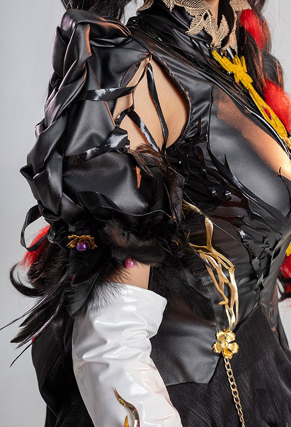 Bayonetta 3 Bayonetta Cereza Cosplay Costume Backless Dress with Leggings and Gloves