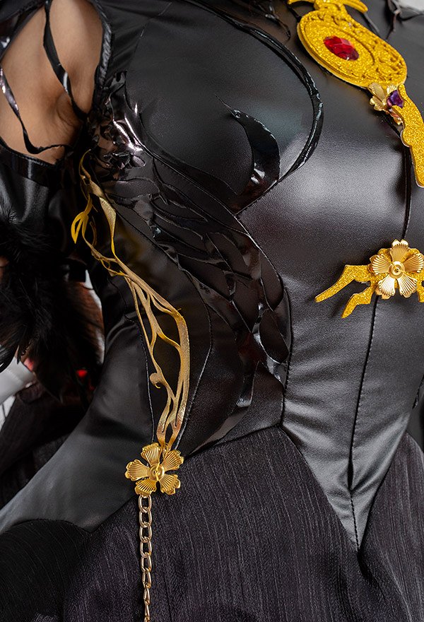Bayonetta 3 Bayonetta Cereza Cosplay Costume Backless Dress with Leggings and Gloves