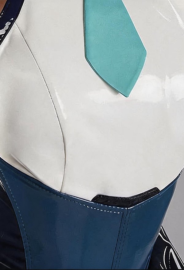 Blue Archive Tendou Alice Cosplay Costume Bodysuit with Gloves and Thigh-high Socks