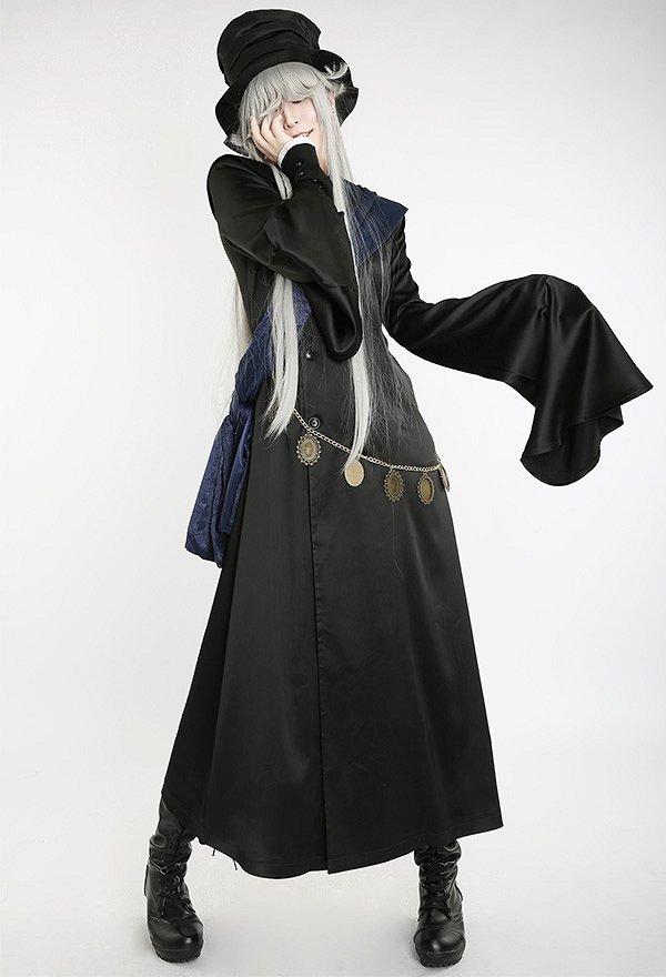 Kuroshitsuji Mortician Grim Reaper Cosplay Costume with Hat Kuroshitsuji Mortician Grim Reaper Cosplay Costume with Hat