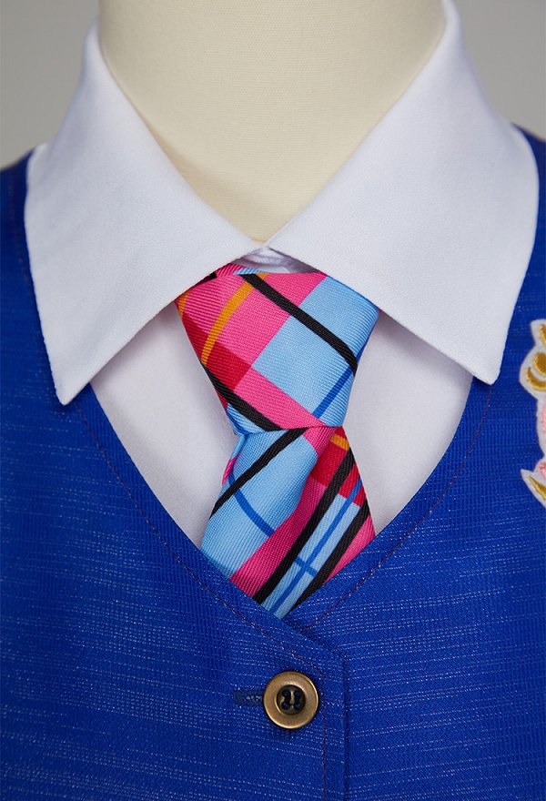 Barbara Cosplay Costume School Style Uniform Set Vest and Shirt with Tie and Pleated Skirt Barbara Cosplay Costume School Style Uniform Set Vest and Shirt with Tie and Pleated Skirt