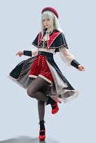 BanG Dream! Ave Mujica Wakaba Mutsumi Mortis Traje de cosplay Camisa blanca y falda pantalón con capa y medias