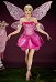 Barbara Magic of the Rainbow Elina Costume de Cosplay Robe avec Ailes et Collier (Ailes Offertes)