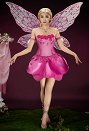 【Free Wings】Barbara Magic of the Rainbow Elina Cosplay Costume Dress with Wings and Necklace