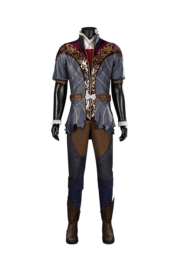 Baldur's Gate Astarion Disfraz de Cosplay Corsé y Chaqueta con Pantalones Largos y Cinturón Baldur's Gate Astarion Disfraz de Cosplay Corsé y Chaqueta con Pantalones Largos y Cinturón