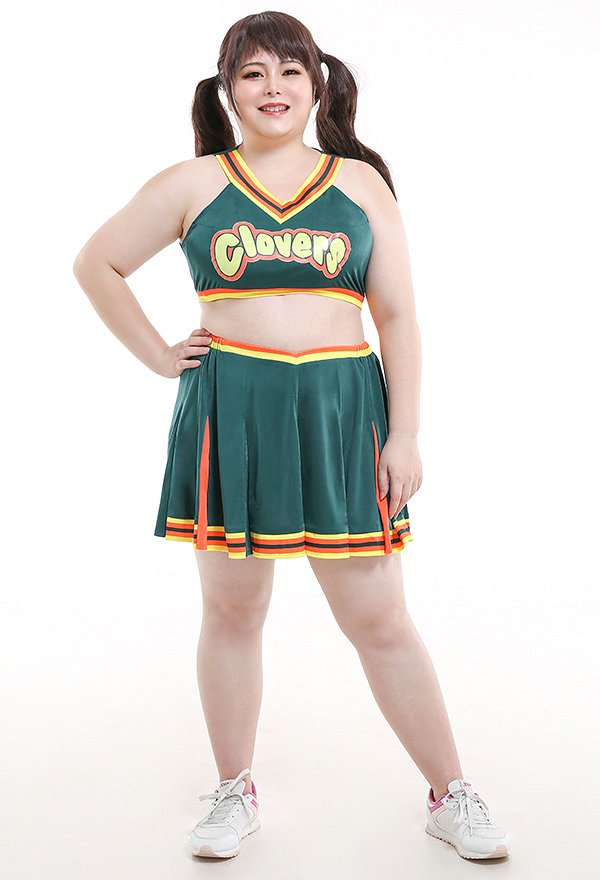 Bring It On Costume de Cosplay Pom-pom Girl Cheerleading Uniforme de Gym Représentation Grande Taille Curvy Cosplay