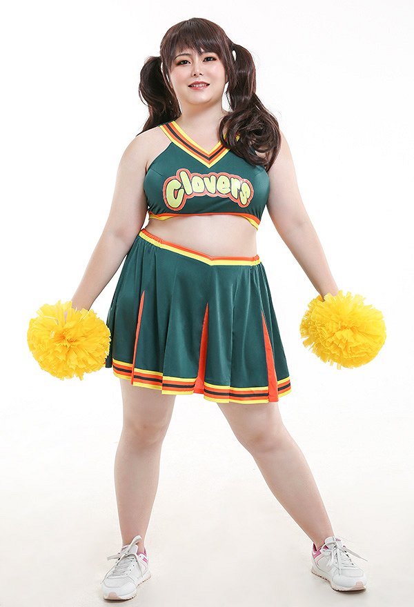 Bring It On Costume de Cosplay Pom-pom Girl Cheerleading Uniforme de Gym Représentation Grande Taille Curvy Cosplay