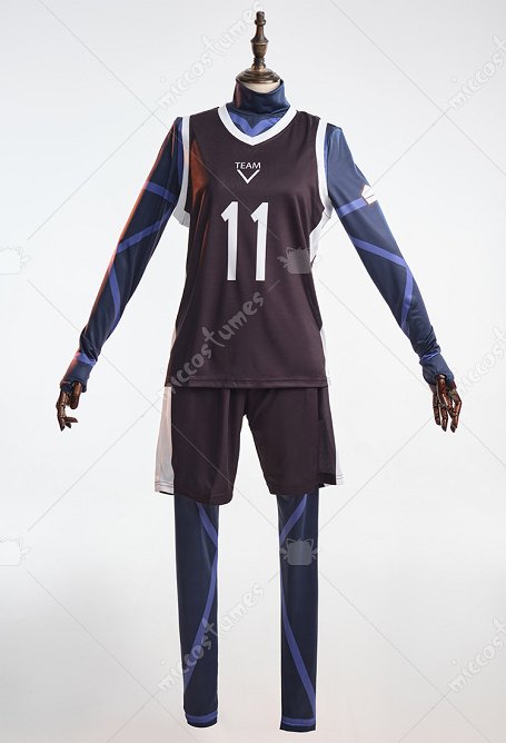 Seishiro Nagi Blue Lock Cosplay Bodysuit Weste Kurz Hosen Set Sport Fußball Cosplay Kostüm