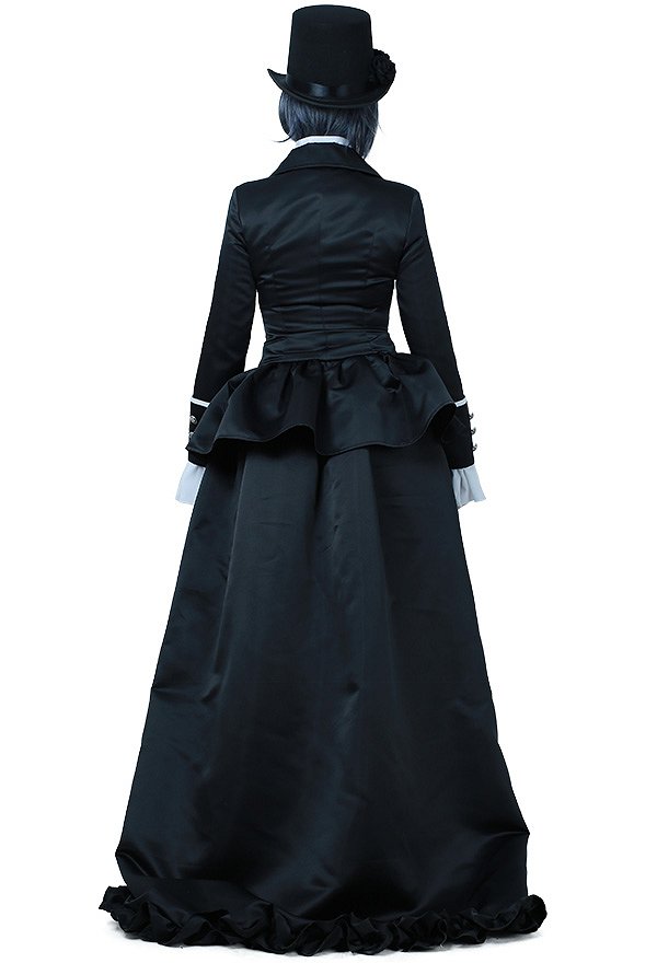 kuroshitsuji Ciel Klassisch Schwarz Cosplay Kostüm Anzug Kleid