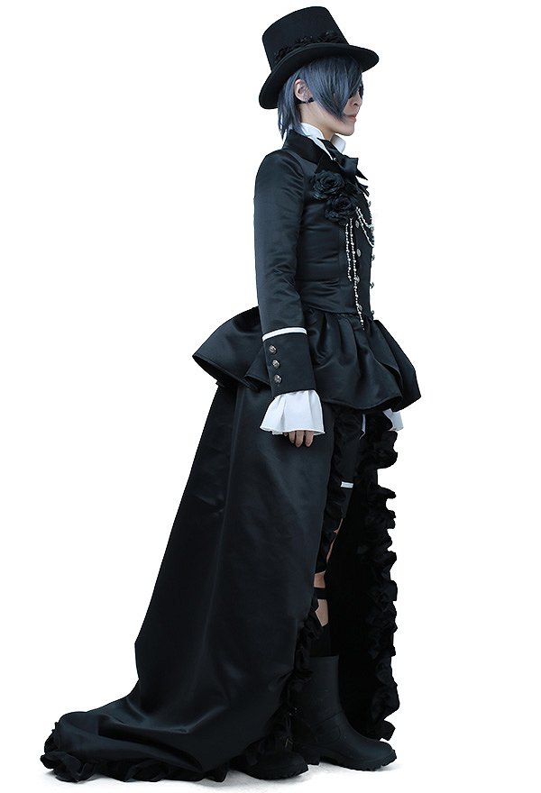kuroshitsuji Ciel Klassisch Schwarz Cosplay Kostüm Anzug Kleid kuroshitsuji Ciel Klassisch Schwarz Cosplay Kostüm Anzug Kleid
