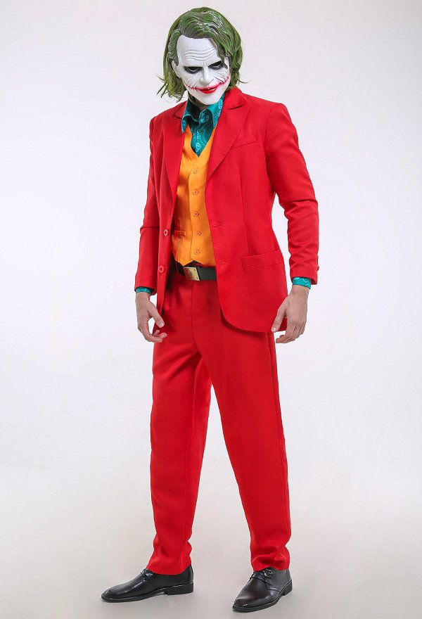 Adult Performance Uniform Joker Costume Suit Outfit Halloween Cosplay Costume