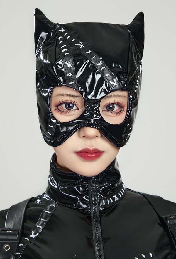 Batman  Disfraz de Cosplay Mono y cubierta para la cabeza con corsé y guantes