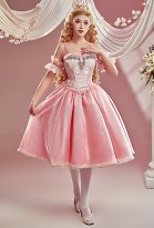 Barbara Princess Clara Cosplay Costume Dress with Tights and Crown Barbara Princess Clara Cosplay Costume Dress with Tights and Crown
