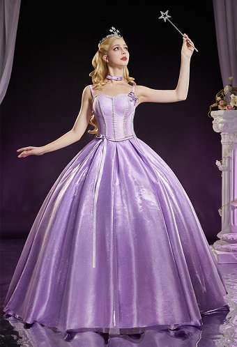 Disfraz Cosplay de la Princesa Annika de Barbara and the Magic of Pegasus Vestido con Corona y Gargantilla