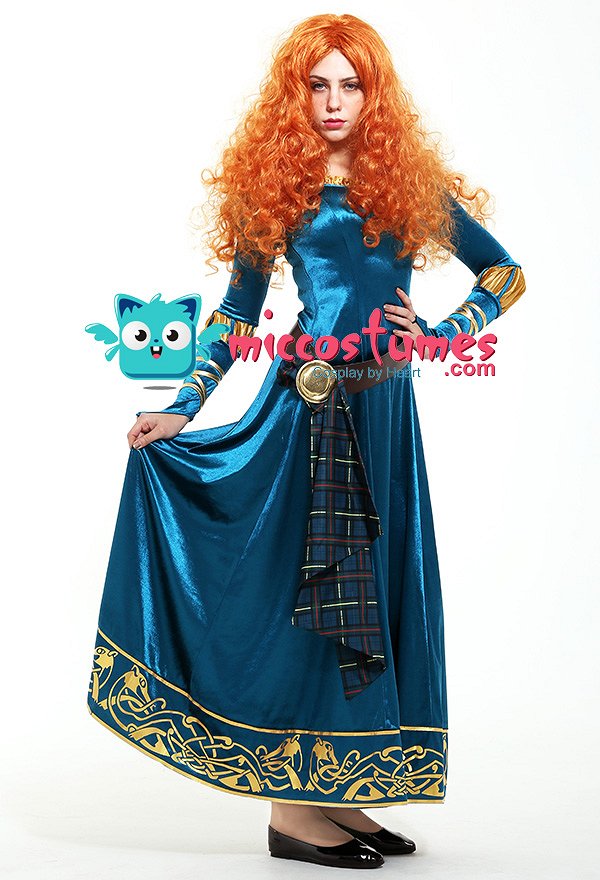 Exclusive Brave Princess Merida Adult Dress Cosplay Costume