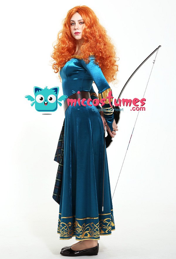 Exclusive Brave Princess Merida Adult Dress Cosplay Costume