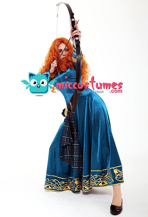 Exclusive Brave Princess Merida Adult Dress Cosplay Costume