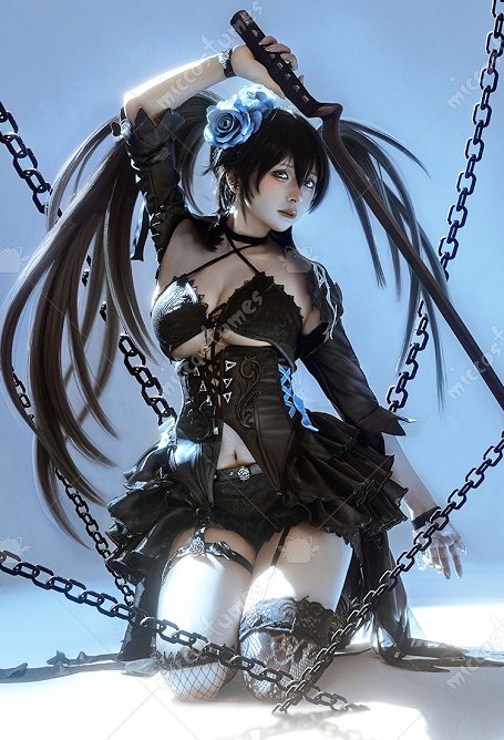Vocal BRS Disfraz de Cosplay Top de Tubo y Chaqueta a Juego con Falda Pantalón y Collar