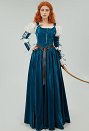 Halloween Melinda Medieval Costume Renaissance Vintage Lantern Sleeves Dress with Corset and Skirt Cosplay Costume