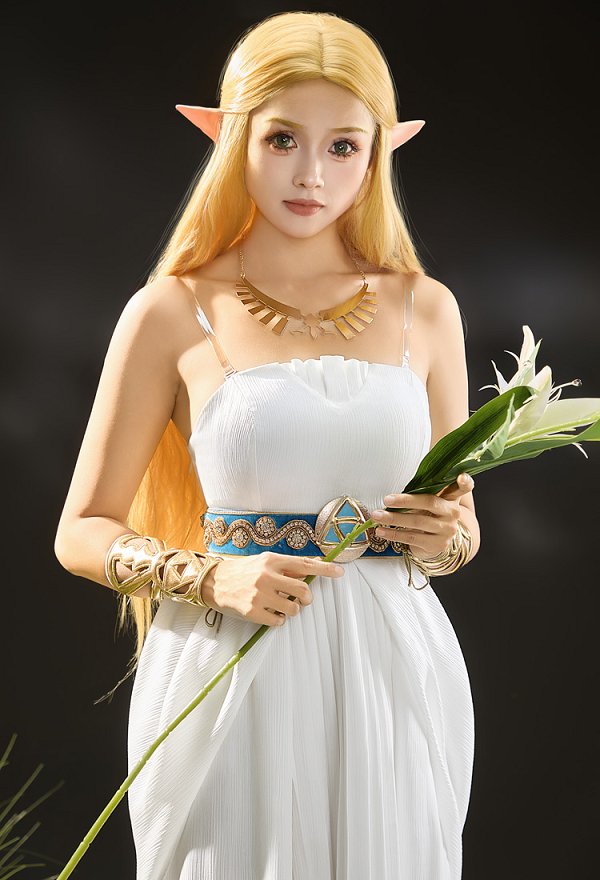 Edición Premium del Disfraz de Princesa Zelda de The Legend of Zelda con Delantal y Cinturón
