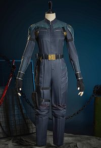 The New Avengers Yelena Cosplay Costume Bodysuit with Shoulder Armor and Gloves