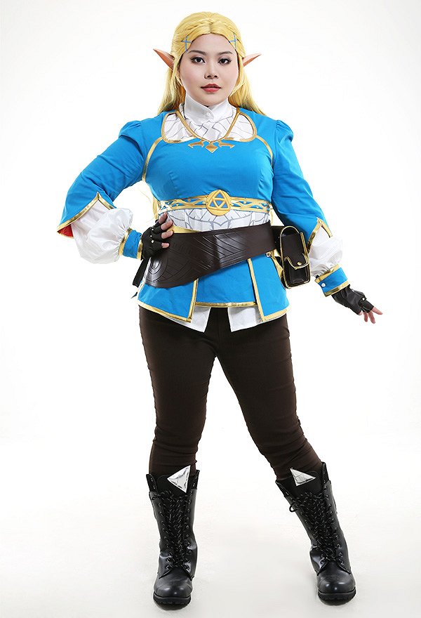The Legend of Zelda: Breath of the Wild Princess Zelda Conjunto de Cosplay con Decoración de Cintura y de Pecho