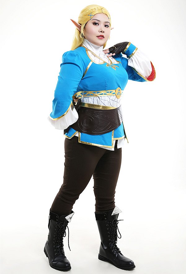 The Legend of Zelda: Breath of the Wild Princess Zelda Conjunto de Cosplay con Decoración de Cintura y de Pecho