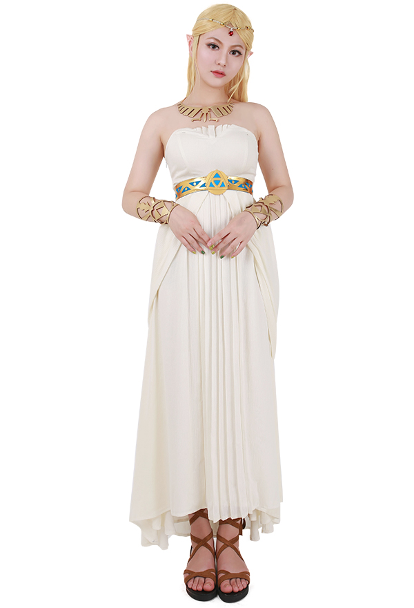 La leyenda de Zelda: Breath of the Wild Costume de Cosplay Vestido de Princesa Zelda 