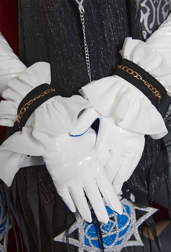 Bayonetta 2 Cereza Bodysuit Cosplay Ohrringe Handschuhe Umhang Set Cosplay Kostüm Bayonetta 2 Cereza Bodysuit Cosplay Ohrringe Handschuhe Umhang Set Cosplay Kostüm
