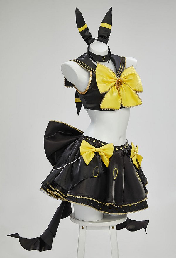 PM Derivado Magical Girl Sailor Cosplay Conjunto de top y falda de marinero con diadema y gargantilla PM Derivado Magical Girl Sailor Cosplay Conjunto de top y falda de marinero con diadema y gargantilla