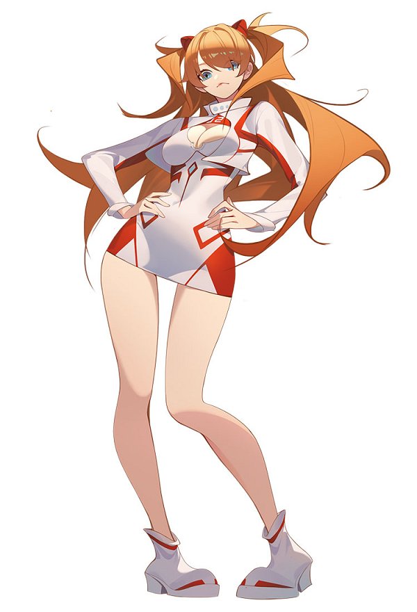 Anime Derivative Casual Outfit White Red Short Dress and Jacket with Mesh Top Set Cosplay Costume