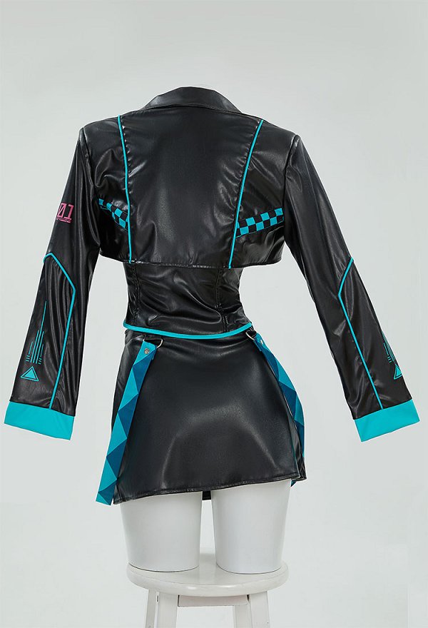 Vocal Racing Traje Top y Falda con Chaqueta Corta y Corbata Casual Outfit Vocal Racing Traje Top y Falda con Chaqueta Corta y Corbata Casual Outfit