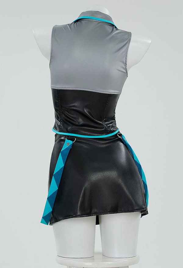 Vocal Racing Traje Top y Falda con Chaqueta Corta y Corbata Casual Outfit Vocal Racing Traje Top y Falda con Chaqueta Corta y Corbata Casual Outfit