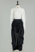 Jupe chauve-souris noire gothique vintage élégante A-line pour femmes Jupe chauve-souris noire gothique vintage élégante A-line pour femmes