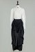 Fledermaus Halbrock Vintage Gothic halblanger Rock A-Linie Damen Eleganter Halbrock