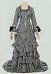 Basil Period Vintage Set Gestreiftes Oberteil und mehrlagiger Rüschenrock