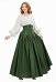 Costume médiéval Renaissance Robe corsetée de style victorien taille haute de l'époque édouardienne