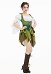 Halloween Ensemble de Costume elfe  style Robe et chemise à taille de fée avec ceinture et sac