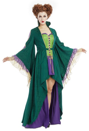 Vestido de bruja de fantasía medieval Corset asimétrico con abrigo y cinturón